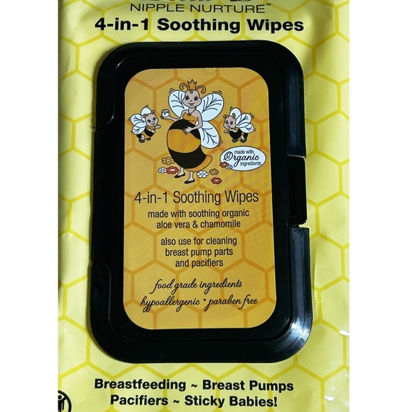 Bella B Nipple Nurture 4-in-1 Soothing Wipes Breastfeeding NWT 24 Ct - Picture 3 of 5